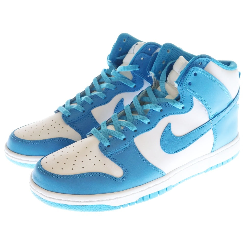 NIKE(ナイキ) DUNK HIGH RETRO CHAMPIONSHIP BLUE ダンク レトロ チャンピオンシップブルー ハイカットスニーカー ホワイト/ブルー US9.5/27.5cm DD1399-400