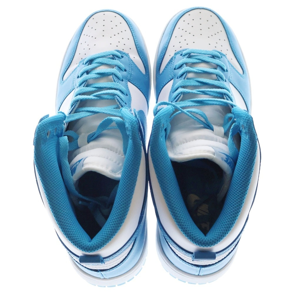 NIKE(ナイキ) DUNK HIGH RETRO CHAMPIONSHIP BLUE ダンク レトロ チャンピオンシップブルー ハイカットスニーカー ホワイト/ブルー US9.5/27.5cm DD1399-400