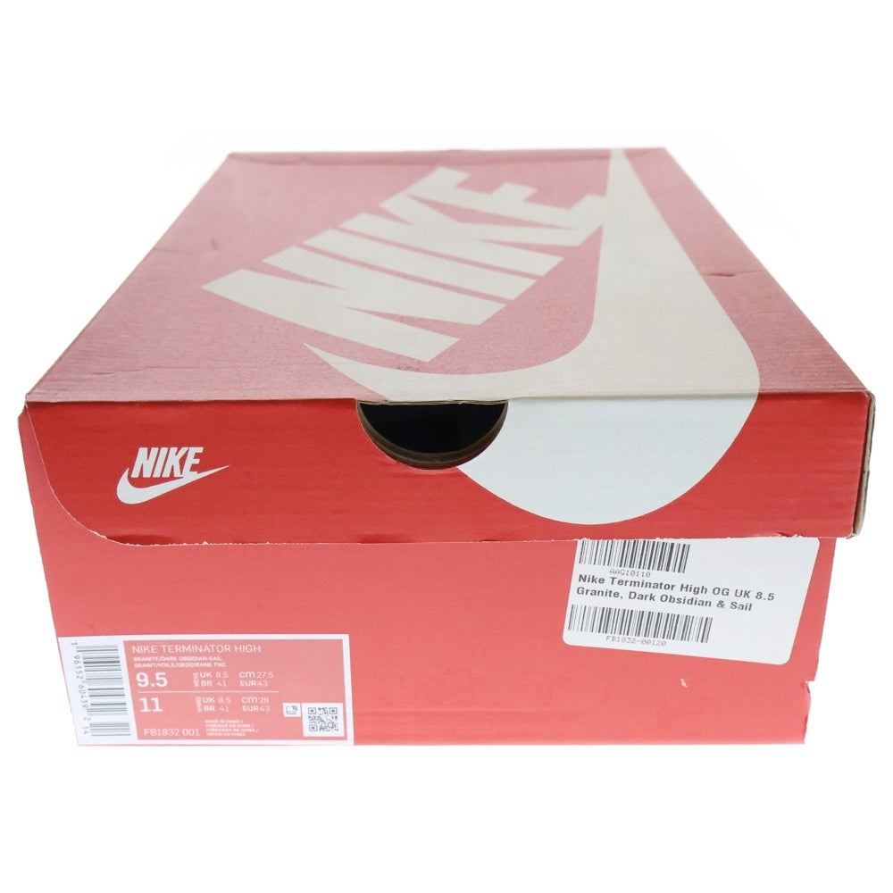 NIKE(ナイキ) TERMINATOR HIGH ターミネーター ハイカットスニーカー グレー/ネイビー US9.5/27.5cm FB1832-001