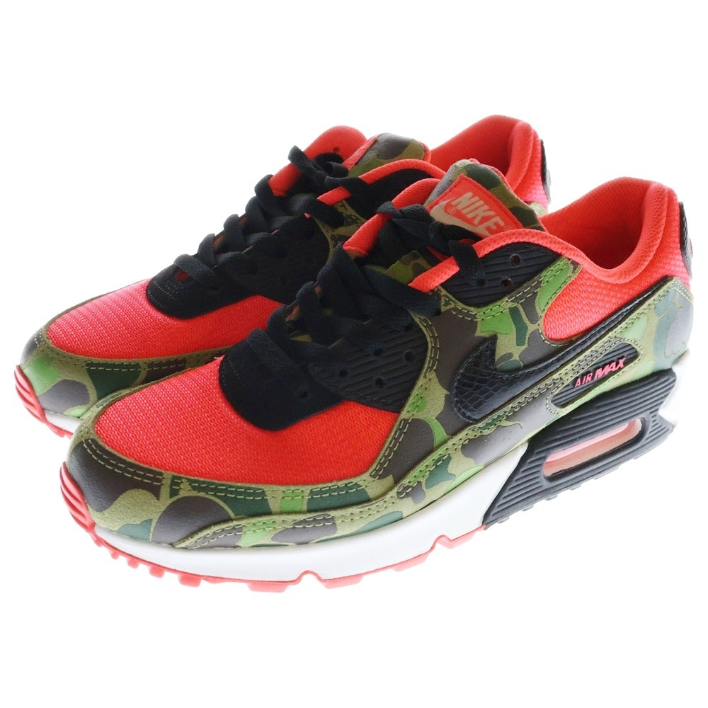 NIKE(ナイキ) ×atmos AIR MAX 90 PREMIUM DUCK CAMO アトモス エアマックス90 プレミアム リバースダックカモ ローカットスニーカー マルチ US9.5/27.5cm CW6024-600