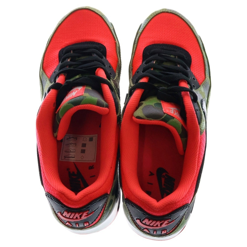 NIKE(ナイキ) ×atmos AIR MAX 90 PREMIUM DUCK CAMO アトモス エアマックス90 プレミアム リバースダックカモ ローカットスニーカー マルチ US9.5/27.5cm CW6024-600