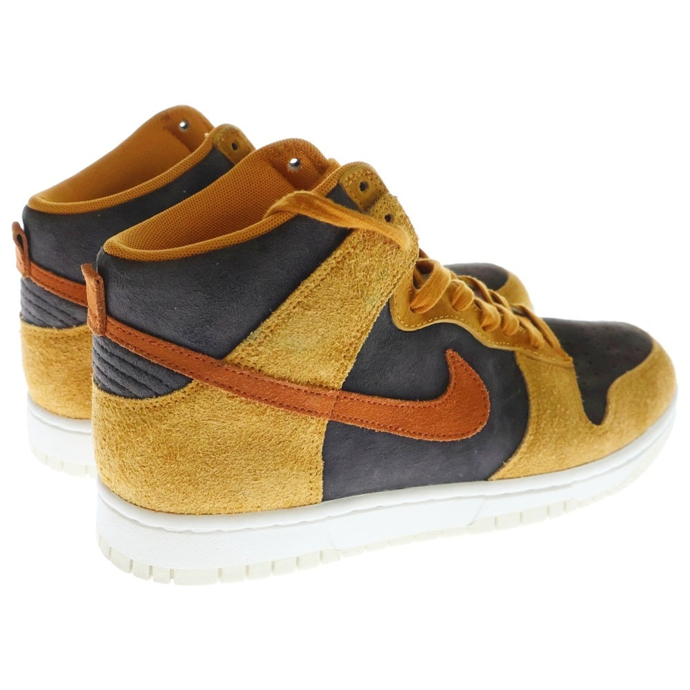 NIKE(ナイキ) DUNK HI RETRO PREMIUM DARK CURRY ダンク プレミアム ダーク カリー ハイカットスニーカー ブラウン US9.5/27.5cm DD1401-200