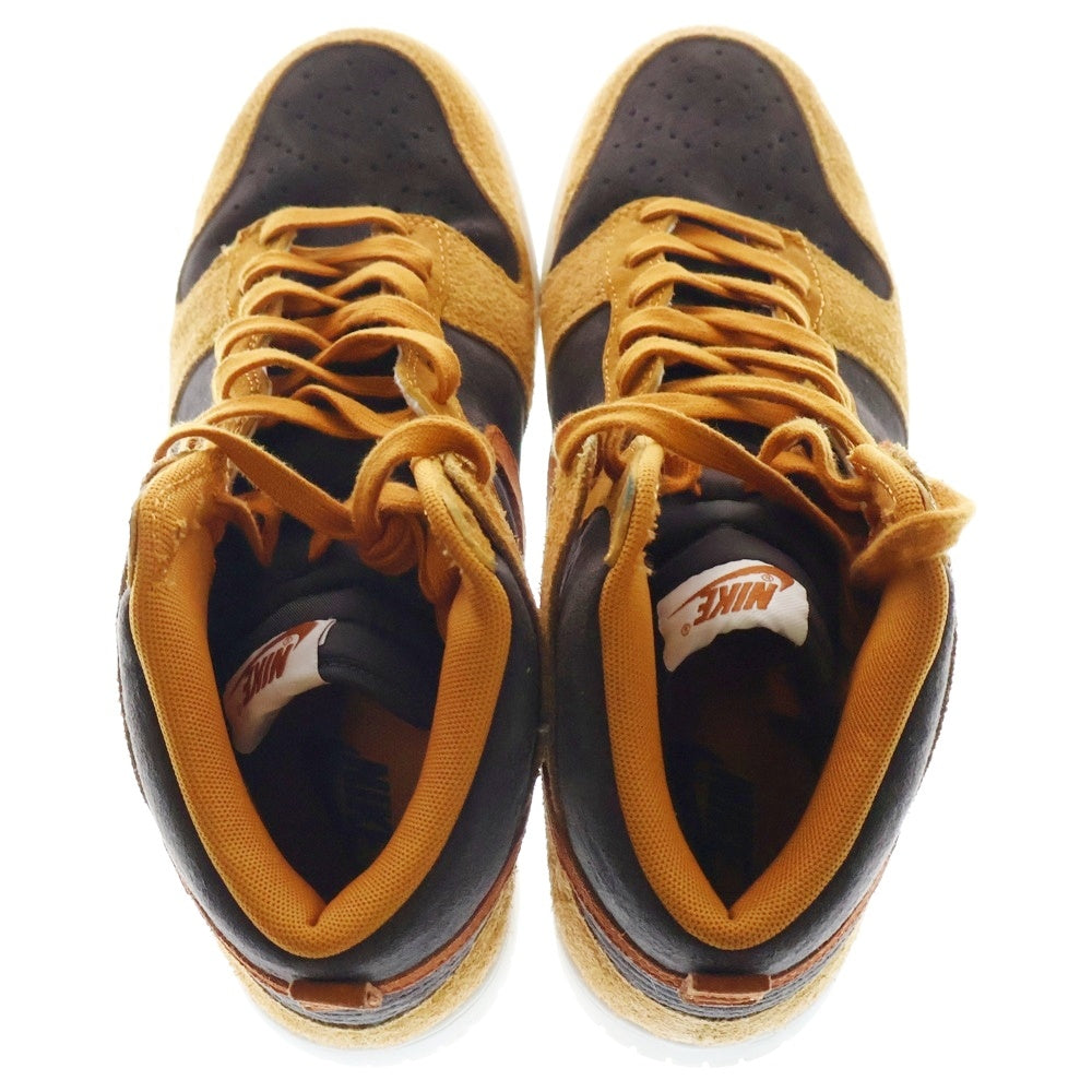 NIKE(ナイキ) DUNK HI RETRO PREMIUM DARK CURRY ダンク プレミアム ダーク カリー ハイカットスニーカー ブラウン US9.5/27.5cm DD1401-200