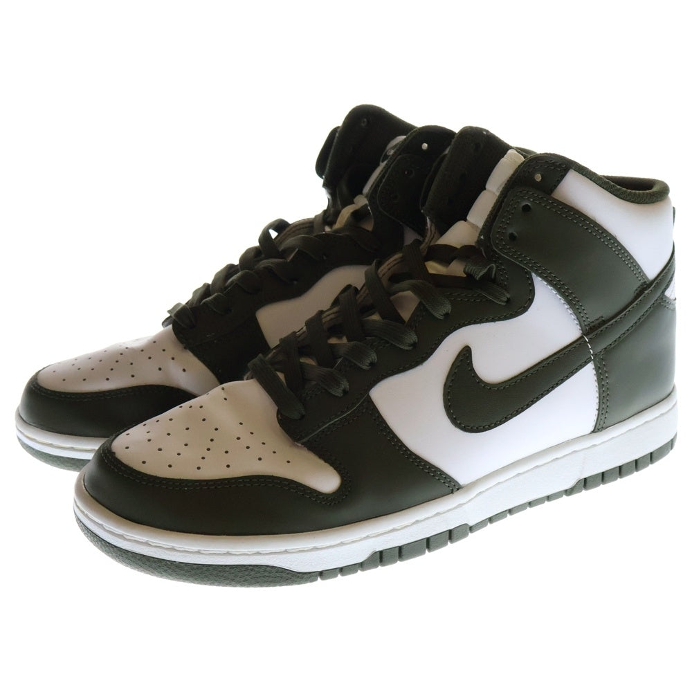 NIKE(ナイキ) DUNK HIGH RETRO ダンク ハイカットスニーカー カーキ/ホワイト US9.5/27.5cm DD1399-107