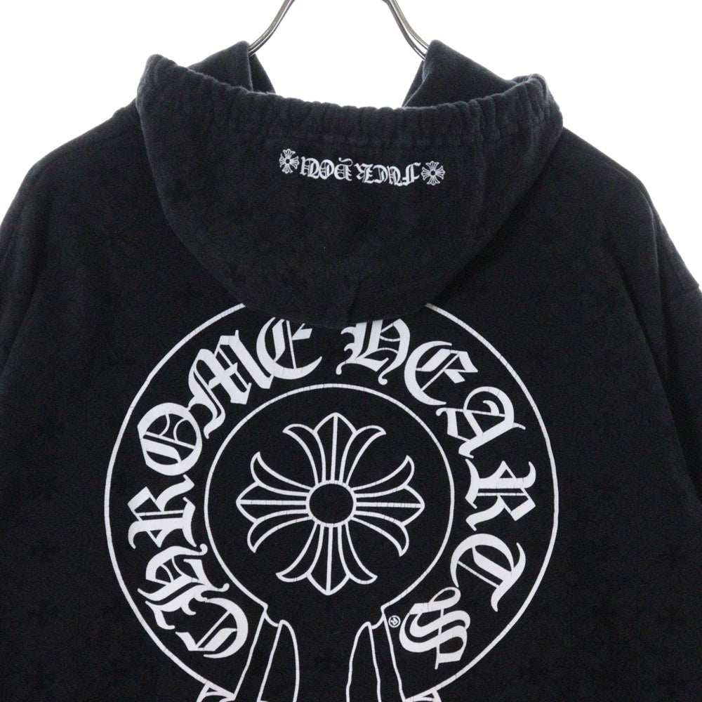 CHROME HEARTS(クロムハーツ) SWTSHRT PLVR CHプラス総柄 スウェットプルオーバーパーカー ブラック