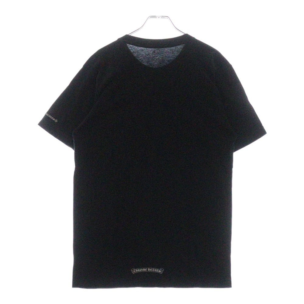 CHROME HEARTS(クロムハーツ) CH T-SHRT 1 ネックロゴプリント クルーネック半袖Tシャツ ブラック