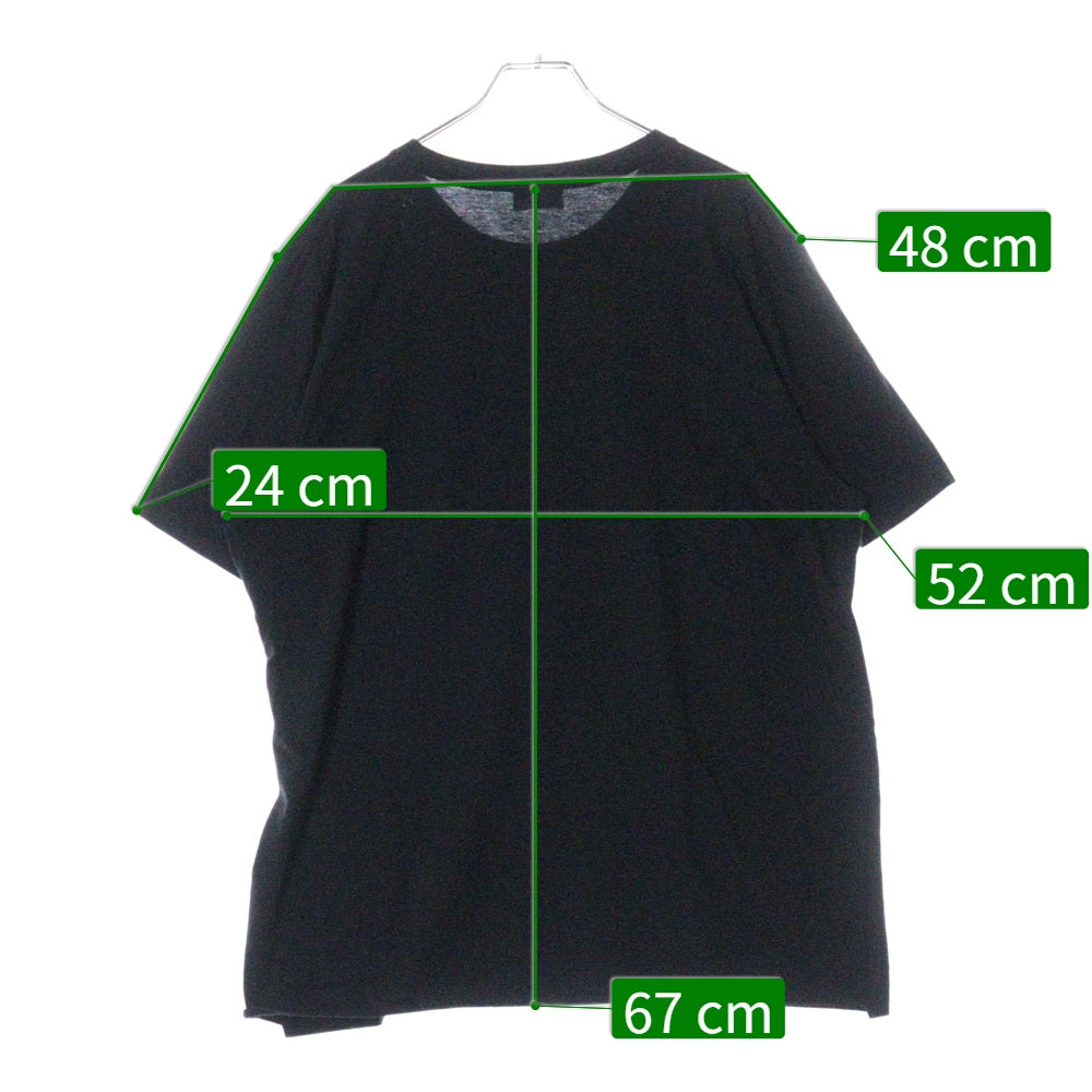 SAINT LAURENT PARIS(サンローランパリ) 21SS SUNSET BEACH T-SHIRT サンセットビーチプリント クルーネック 半袖Tシャツ カットソー ブラック 652565 Y36AD