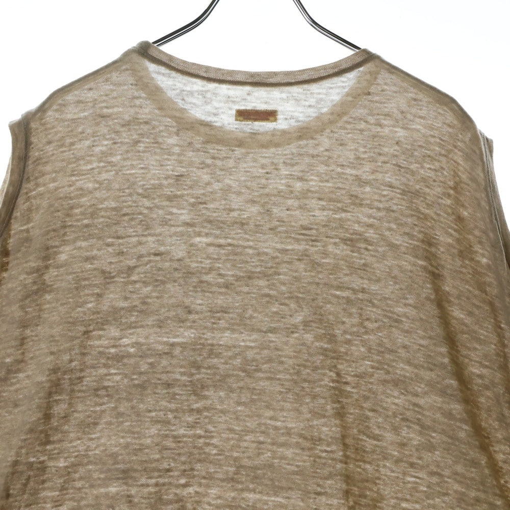 KAPITAL(キャピタル) 17SS リネン天竺 BIGノースリーブTシャツ ひばり刺繍 K1706SC292