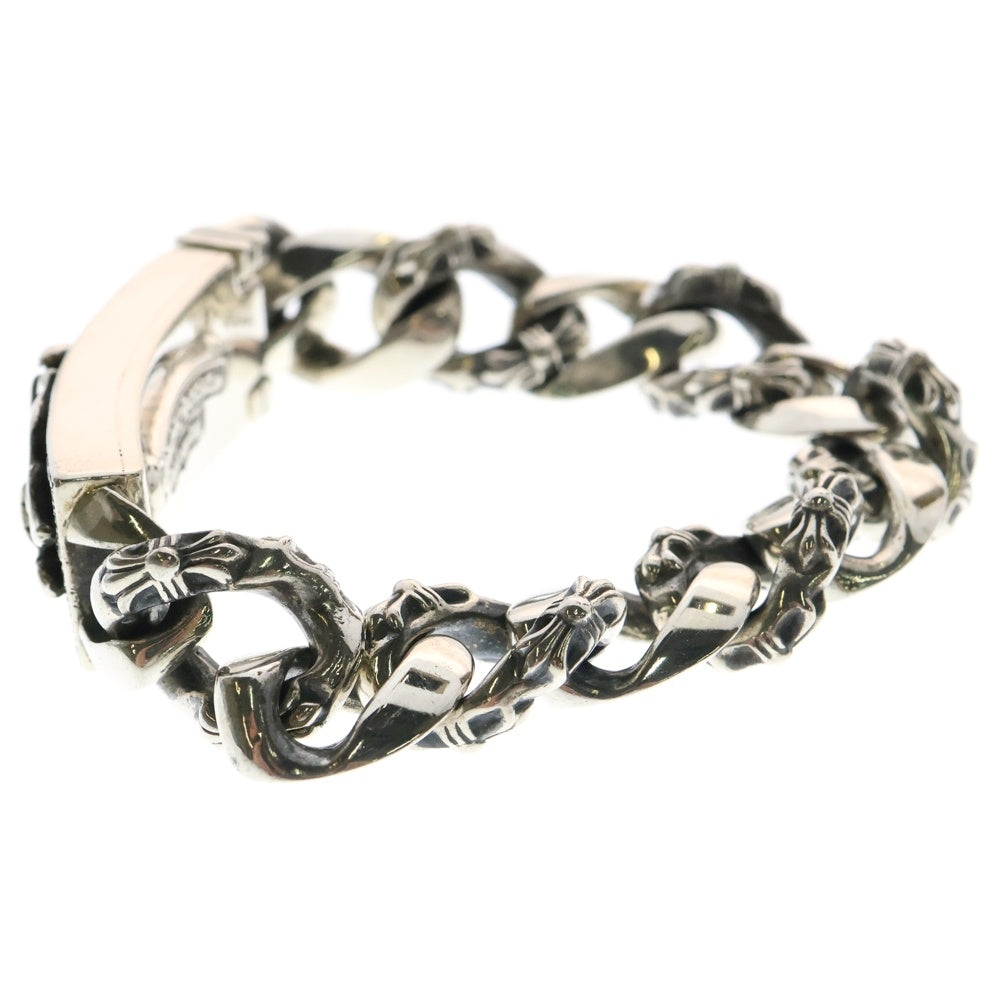 CHROME HEARTS(クロムハーツ) ID DAGGER AFTER P/D ダガーIDファンシー アフターPAVEダイヤ ブレスレット シルバー 12LINK