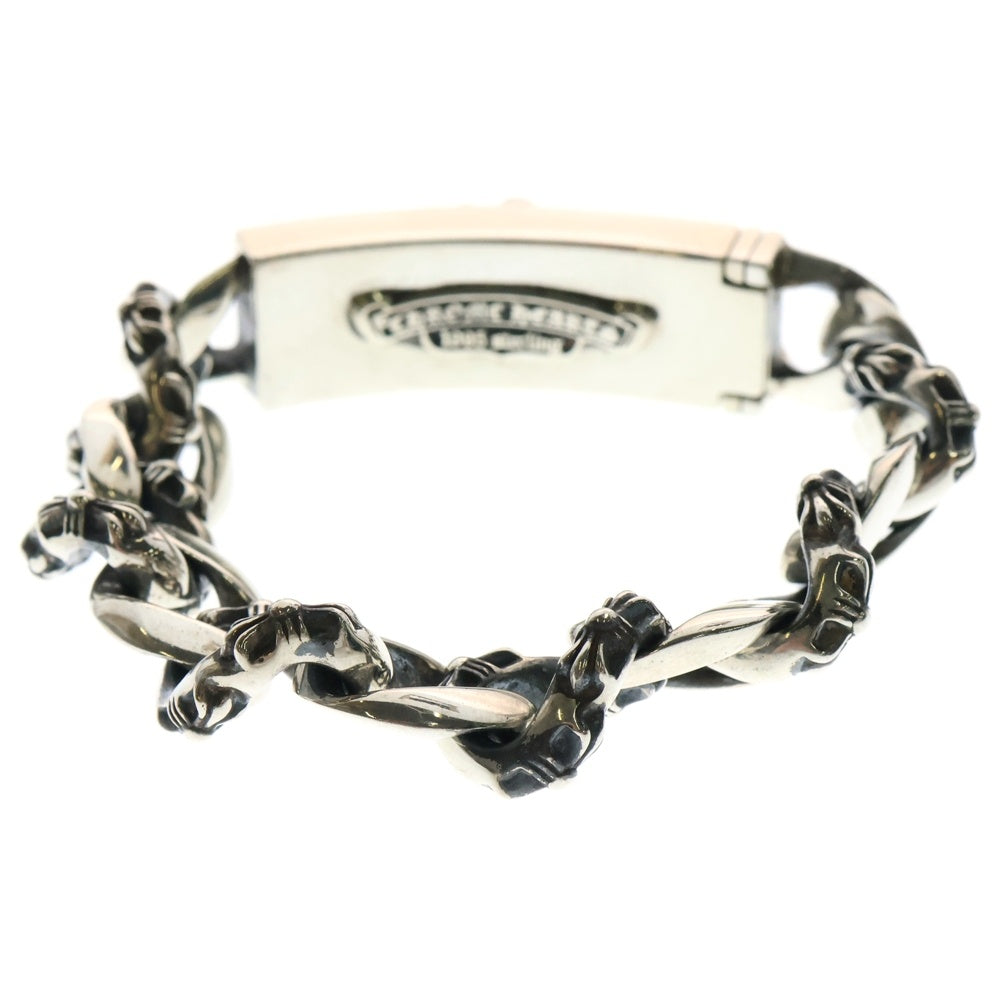 CHROME HEARTS(クロムハーツ) ID DAGGER AFTER P/B/D ダガーIDファンシーブレスレット アフターPAVEダイヤ/ブラックダイヤ ブレスレット シルバー 12LINK