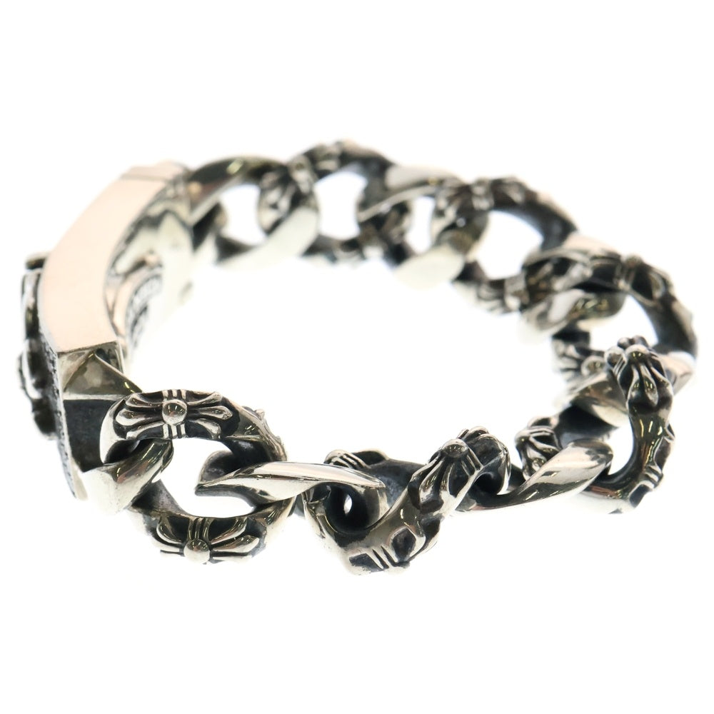 CHROME HEARTS(クロムハーツ) ID DAGGER AFTER P/B/D ダガーIDファンシーブレスレット アフターPAVEダイヤ/ブラックダイヤ ブレスレット シルバー 12LINK