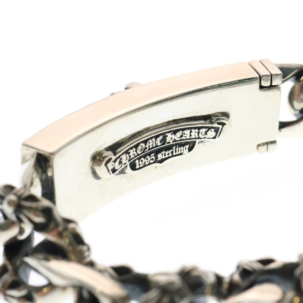 CHROME HEARTS(クロムハーツ) ID DAGGER AFTER P/B/D ダガーIDファンシーブレスレット アフターPAVEダイヤ/ブラックダイヤ ブレスレット シルバー 12LINK