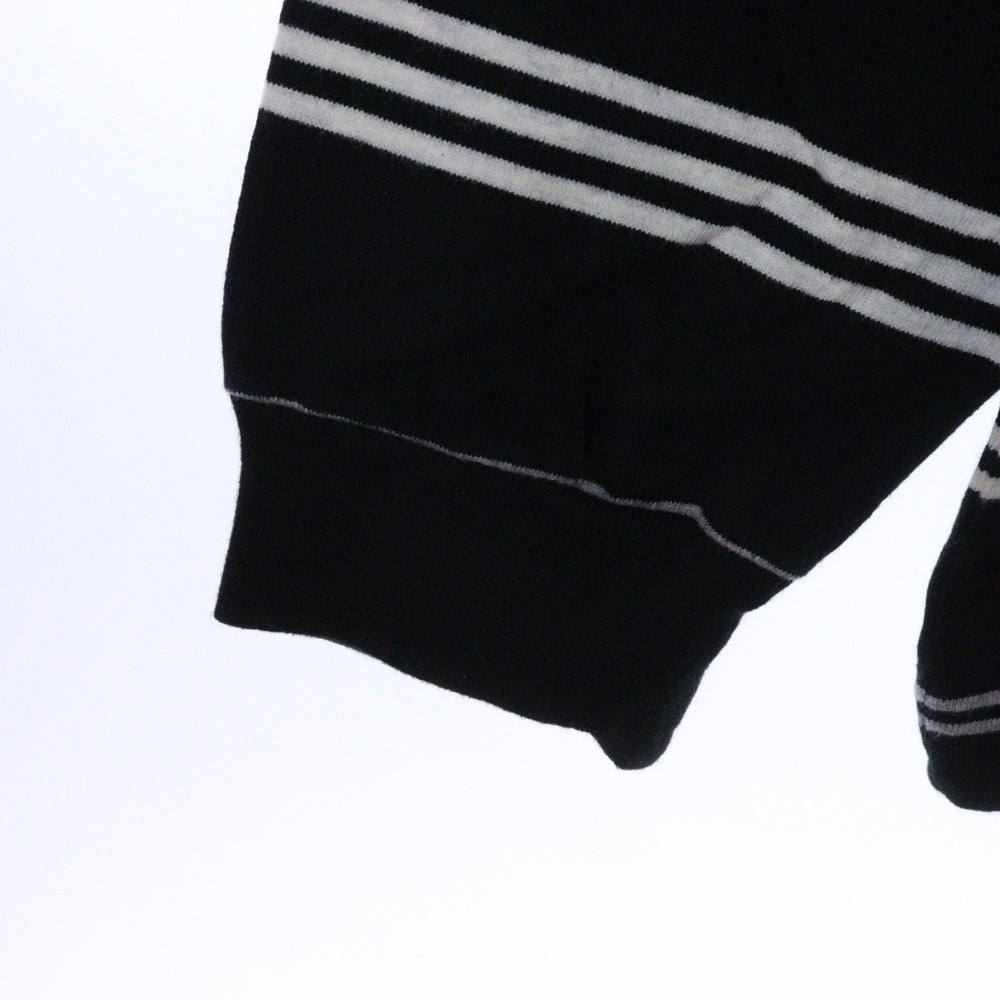 COOTIE PRODUCTIONS(クーティー プロダクションズ) 24AW Border L/S Polo ボーダーロングスリーブポロシャツ ブラック CTE-24A305