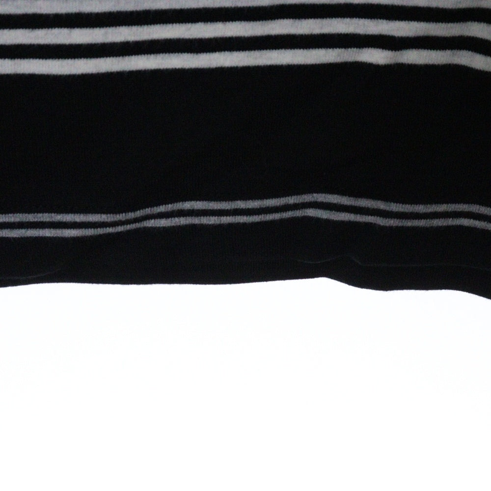 COOTIE PRODUCTIONS(クーティー プロダクションズ) 24AW Border L/S Polo ボーダーロングスリーブポロシャツ ブラック CTE-24A305