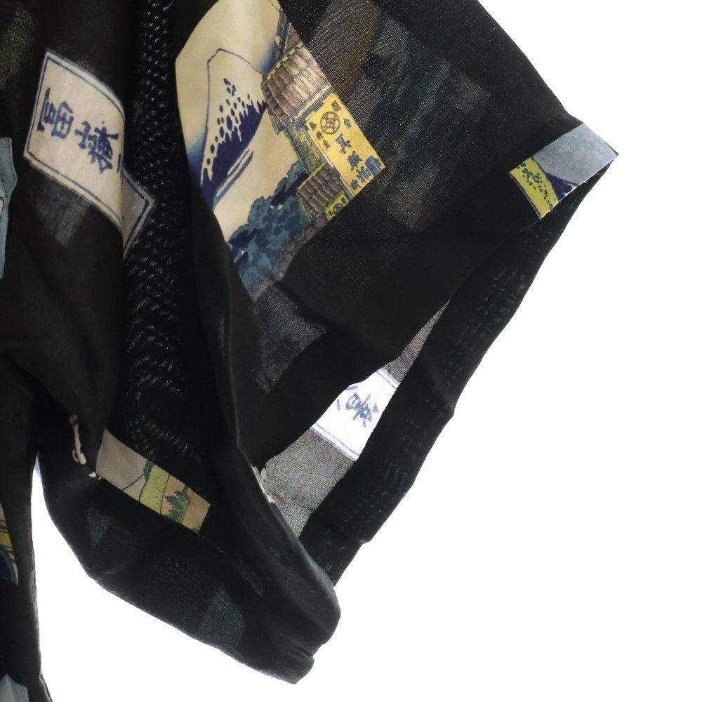 WACKO MARIA(ワコマリア) 25SS 葛飾北斎 / S/S HAWAIIAN SHIRT ハワイアンシャツ ブラック HOKUSAI-WM-HI01