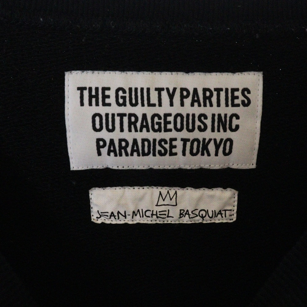 WACKO MARIA(ワコマリア) 22SS JEAN-MICHEL BASQUIAT / WASHED HEAVY WEIGHT CREW NECK SWEAT SHIRT バスキア ウォッシュドヘビーウェイト スウェットシャツ トレーナーBASQUIAT-WM-SS02