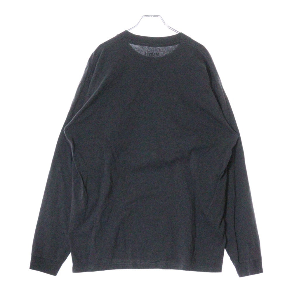 MASSES(マシス) T-SHIRT L/S EXPRESS エクスプレス クルー プリント 長袖Tシャツ ロンT グレー