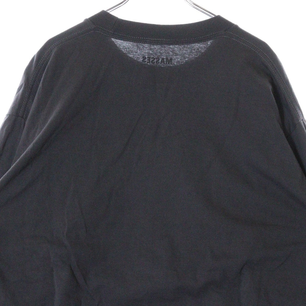 MASSES(マシス) T-SHIRT L/S EXPRESS エクスプレス クルー プリント 長袖Tシャツ ロンT グレー