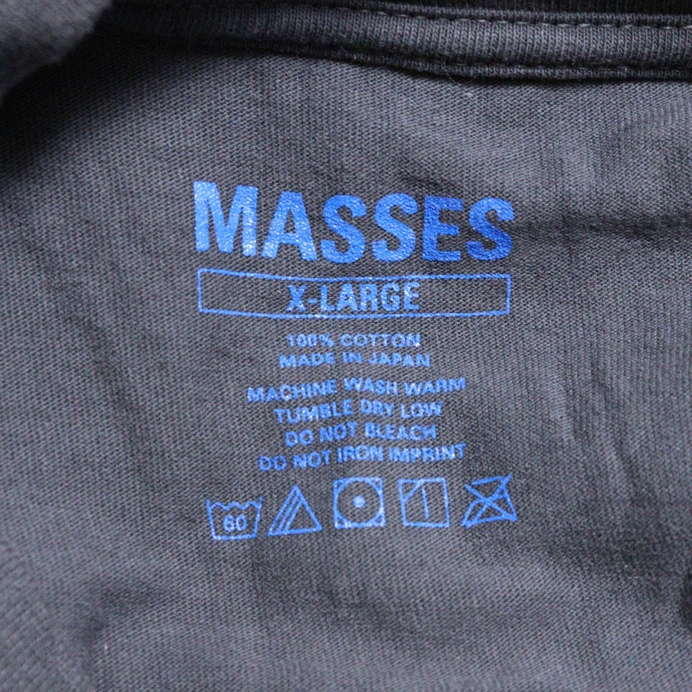 MASSES(マシス) T-SHIRT L/S EXPRESS エクスプレス クルー プリント 長袖Tシャツ ロンT グレー