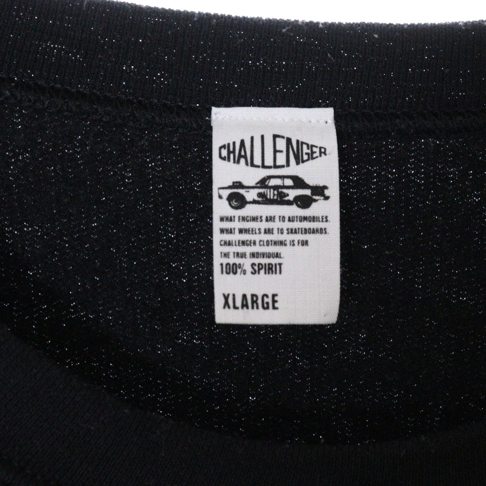 CHALLENGER(チャレンジャー) FACE C/N SWEAT フェイススウェットシャツ トレーナー ブラック CLG-SW 023-001