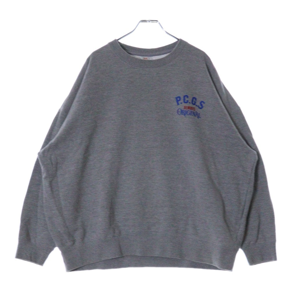 PORKCHOP(ポークチョップ) ×Pabst Blue Ribbon パブストブルーリボン スウェットシャツ トレーナー グレー