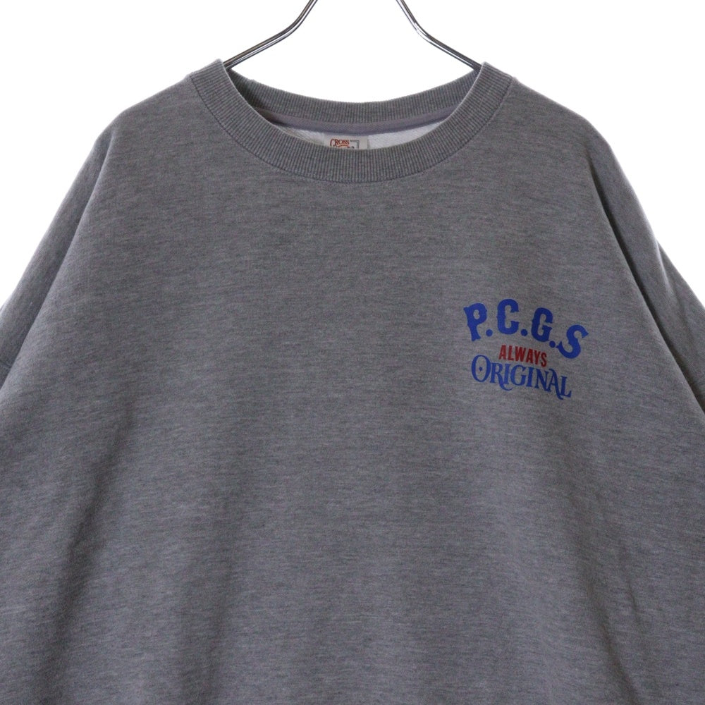 PORKCHOP(ポークチョップ) ×Pabst Blue Ribbon パブストブルーリボン スウェットシャツ トレーナー グレー
