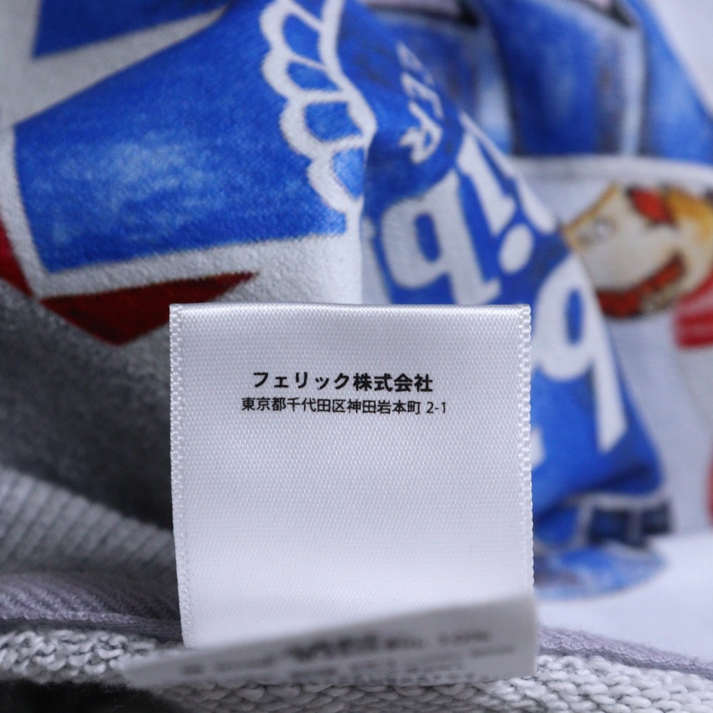 PORKCHOP(ポークチョップ) ×Pabst Blue Ribbon パブストブルーリボン スウェットシャツ トレーナー グレー