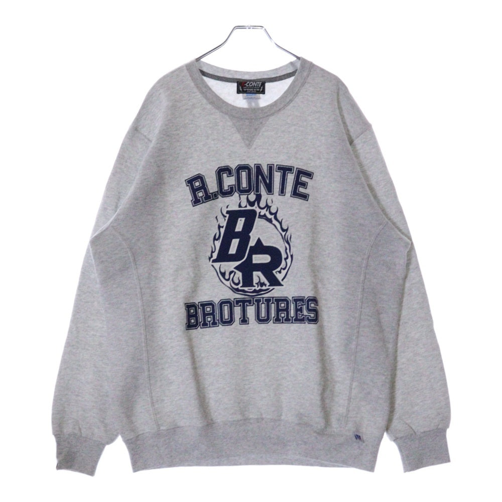 Rconte(アールカンテ) ×BROTURES College Sweatshirts RUSSELL ATHLETIC ブローチャーズ カレッジスウェットシャツ トレーナー グレー