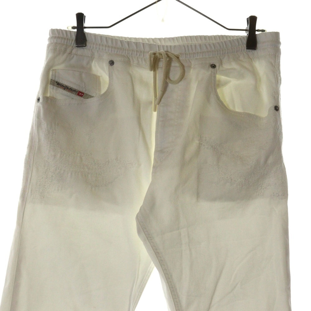 DIESEL(ディーゼル) Tapered 2030 D-Krooley Joggjeans テーパード ジョガーズ デニムパンツ ホワイト 068HV
