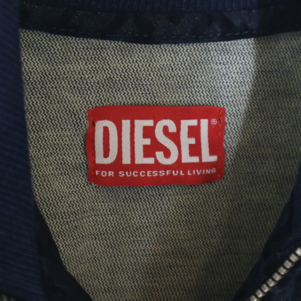 DIESEL(ディーゼル) D-LAB 総柄ジップアップ トラックジャケット ブルー 068BY レディース