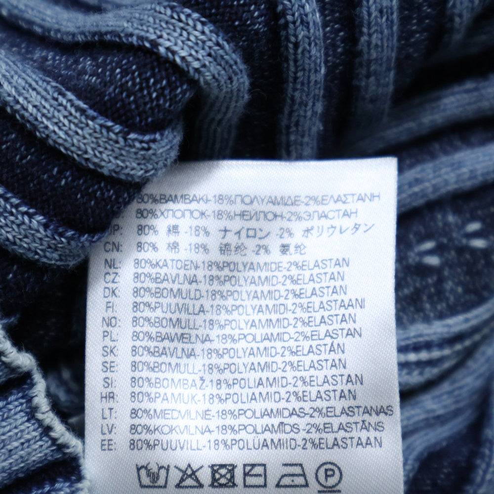 DIESEL(ディーゼル) M-ANAHEIM Dロゴ クルーネック ニットセーター ブルー OHEAS レディース