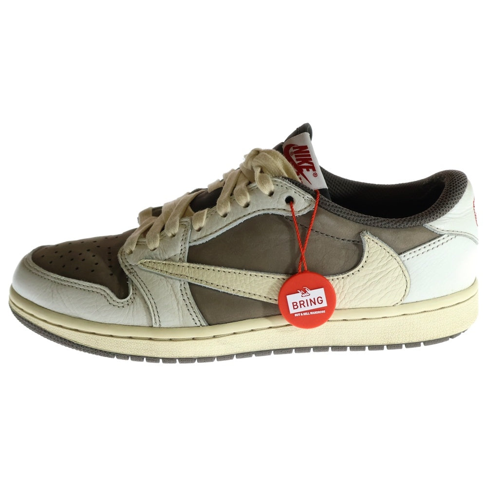 NIKE(ナイキ) ×TRAVIS SCOTT AIR JORDAN 1 LOW OG REVERSE MOCHA トラヴィススコット エアジョーダン1 ローカットスニーカー リバースモカ ブラウン US7.5/25.5cm DM7866-162