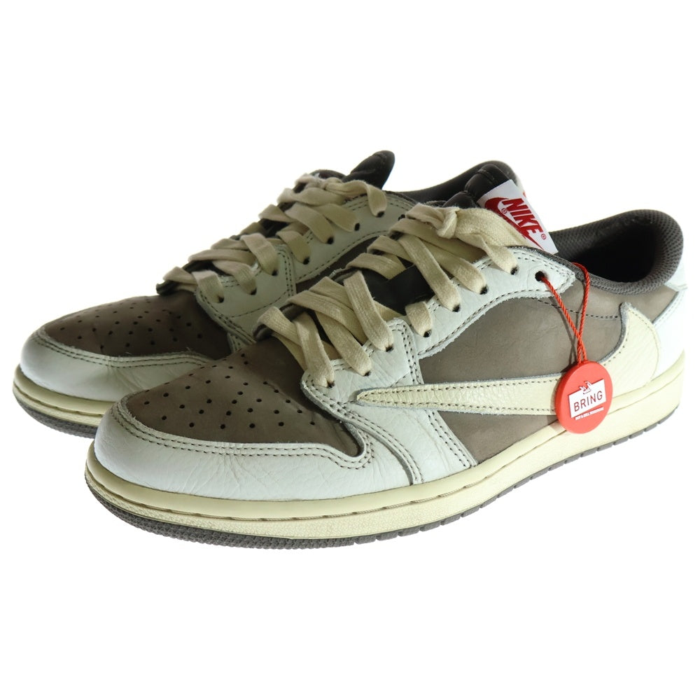 NIKE(ナイキ) ×TRAVIS SCOTT AIR JORDAN 1 LOW OG REVERSE MOCHA トラヴィススコット エアジョーダン1 ローカットスニーカー リバースモカ ブラウン US7.5/25.5cm DM7866-162