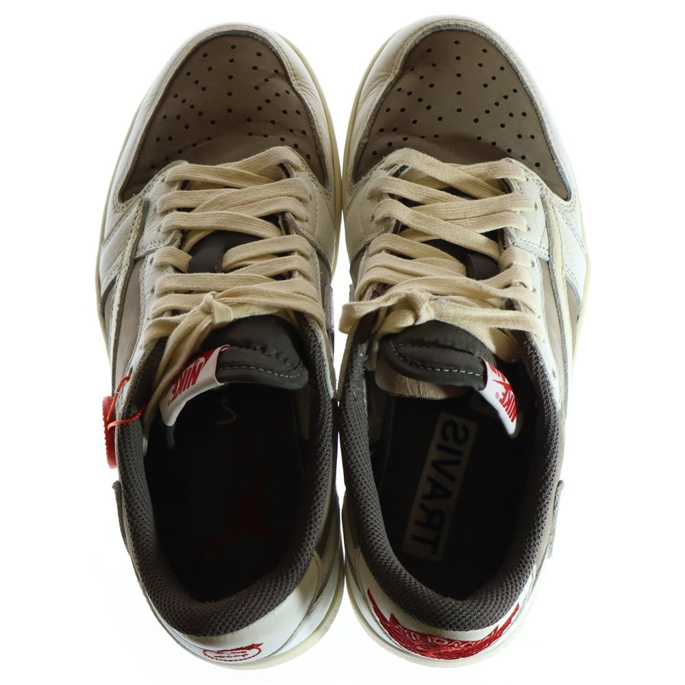 NIKE(ナイキ) ×TRAVIS SCOTT AIR JORDAN 1 LOW OG REVERSE MOCHA トラヴィススコット エアジョーダン1 ローカットスニーカー リバースモカ ブラウン US7.5/25.5cm DM7866-162