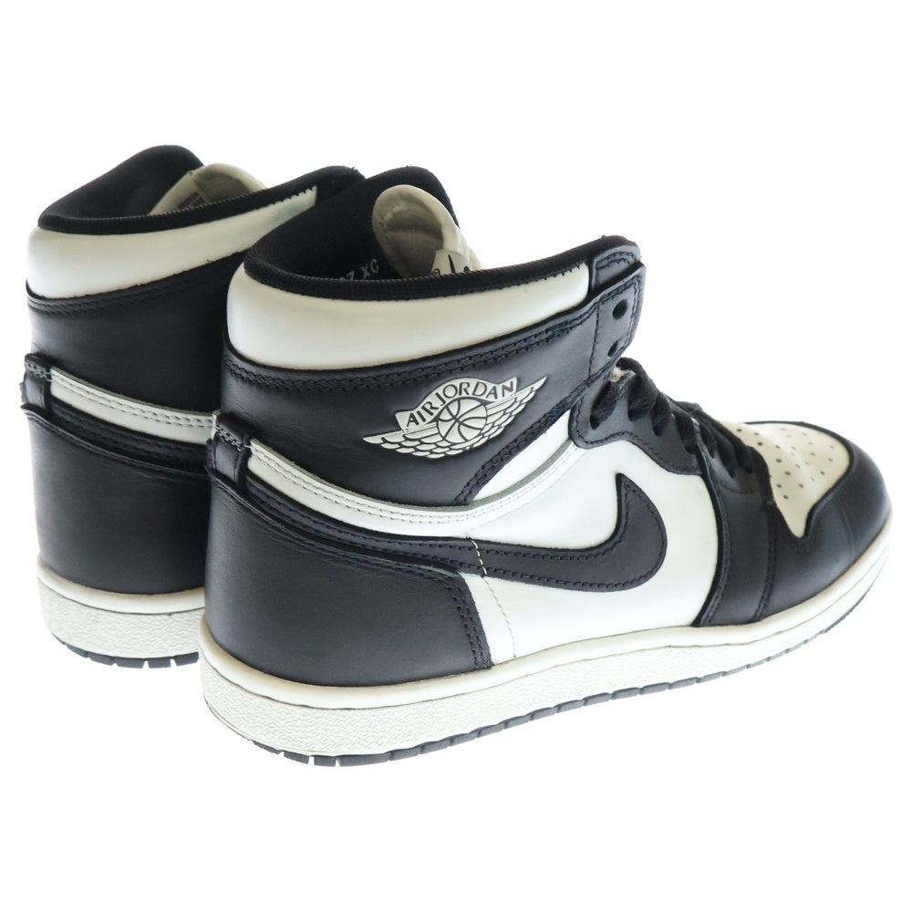 NIKE(ナイキ) AIR JORDAN 1 HIGH 85 BLACK/SUMMIT WHITE エアジョーダン ブラック/サミットホワイト ハイカットスニーカー US7.5/25.5cm BQ4422-001