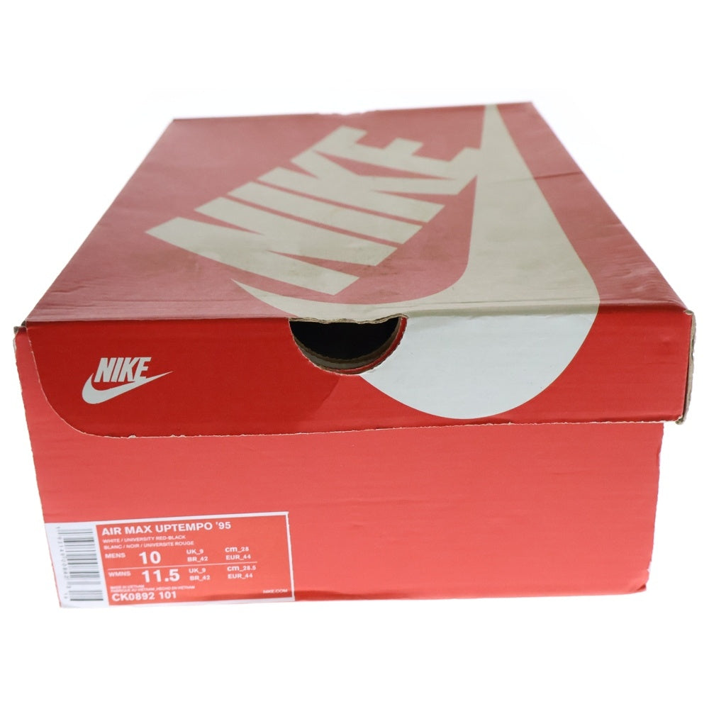 NIKE(ナイキ) AIR MAX UPTEMPO 95 エアマックス アップテンポ ハイカットスニーカー ホワイト/ブラック US10/28cm CK0892-101