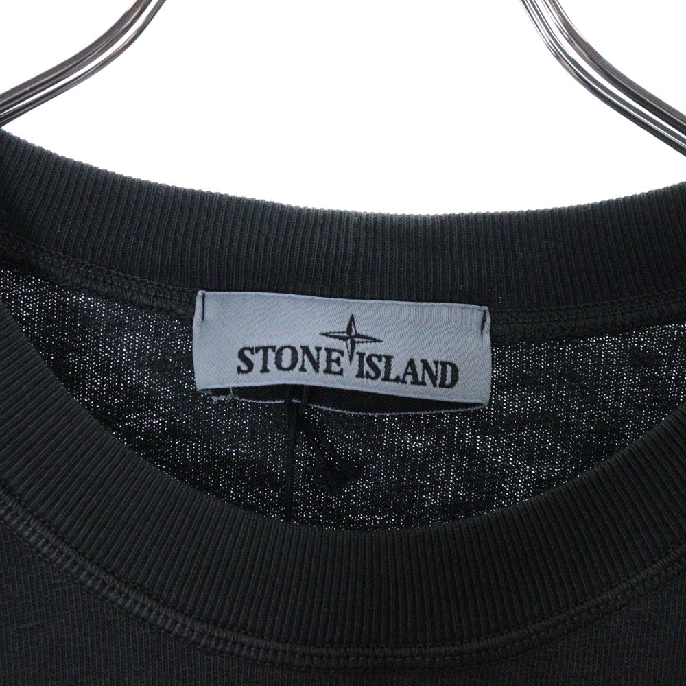 STONE ISLAND(ストーンアイランド) Crewneck Sweatshirt ワッペン付き クルーネックスウェットトレーナー チャコールグレー K1S156100020