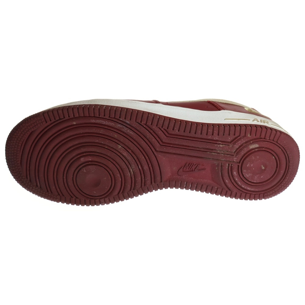 NIKE(ナイキ) 【観賞用 2003年製】 ×LEBRON JAMES AIR FORCE 1 LOW VARSITY CRIMSON レブロンジェームス エアフォース1 ローカットスニーカー US10/28cm 306353-671