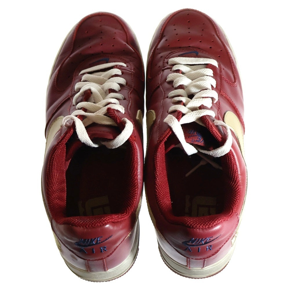 NIKE(ナイキ) 【観賞用 2003年製】 ×LEBRON JAMES AIR FORCE 1 LOW VARSITY CRIMSON レブロンジェームス エアフォース1 ローカットスニーカー US10/28cm 306353-671