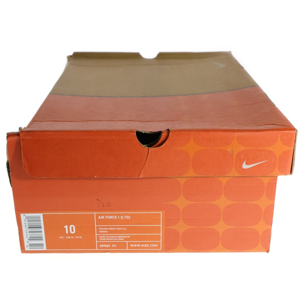 NIKE(ナイキ) 【観賞用 2004年製】 ×LEBRON JAMES AIR FORCE 1 LOW LTD レブロンジェームス エアフォース1 ローカットスニーカー グリーン US10/28cm 309063-371