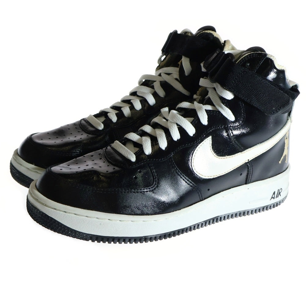NIKE(ナイキ) 【観賞用 2002年製】 AIR FORCE 1 SHEED エアフォース1 ラシード ウォーレス ハイカットスニーカー ブラック US10.5/28.5cm 302640-011