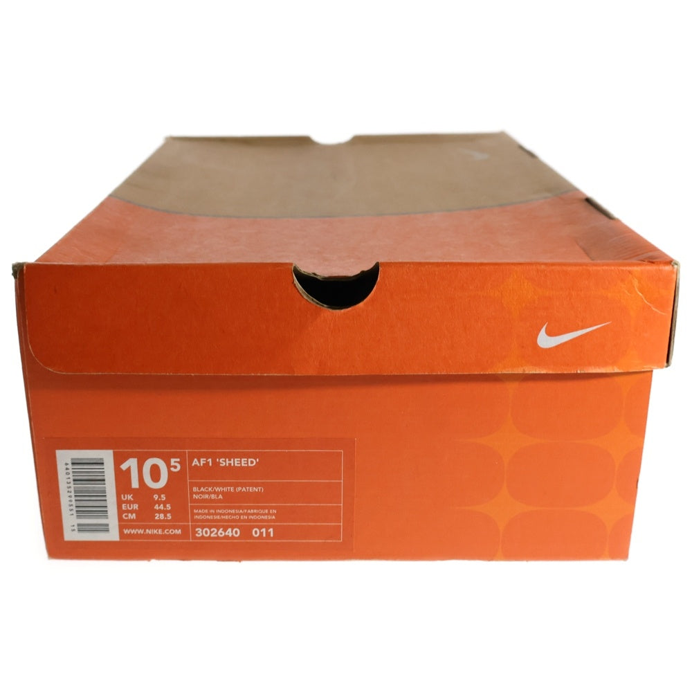 NIKE(ナイキ) 【観賞用 2002年製】 AIR FORCE 1 SHEED エアフォース1 ラシード ウォーレス ハイカットスニーカー ブラック US10.5/28.5cm 302640-011