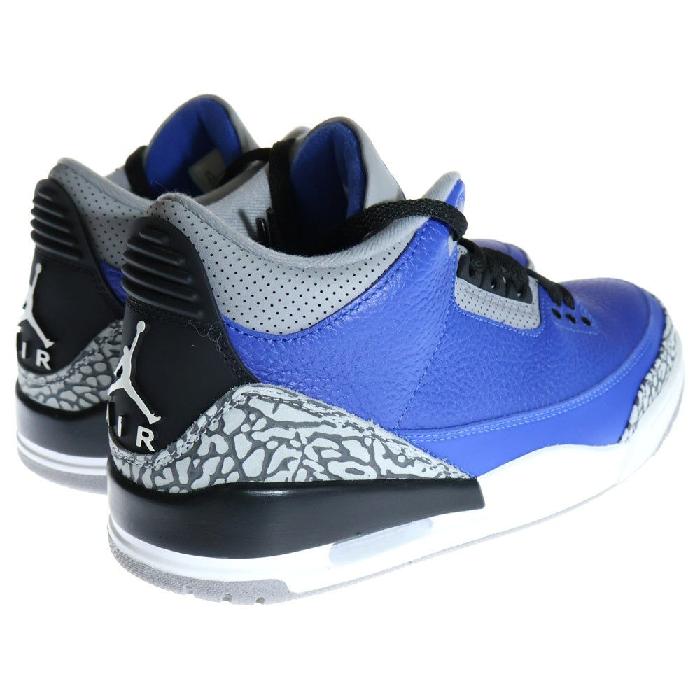 NIKE(ナイキ) AIR JORDAN 3 VARSITY ROYAL エアジョーダン3 バーシティロイヤル ローカットスニーカー ブルー US8.5/26.5cm CT8532-400