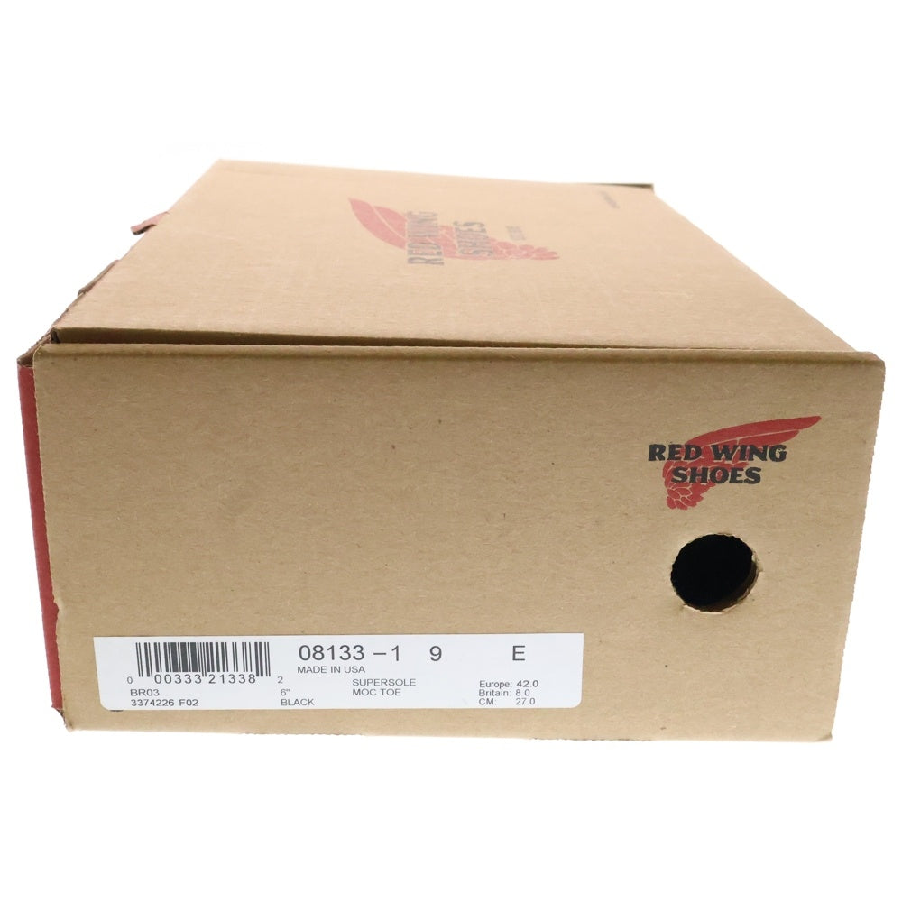 RED WING(レッド ウイング) 8133 SUPER SOLE MOC-TOE スーパーソール モックトゥ レースアップ レザー ブーツ