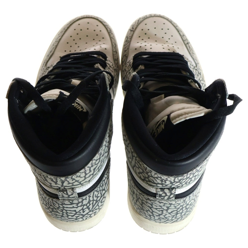 NIKE(ナイキ) AIR JORDAN 1 RETRO HIGH OG White Cement エアジョーダン レトロ ホワイトセメント ハイカットスニーカー ホワイト/グレー US9/27cm DZ5485-052