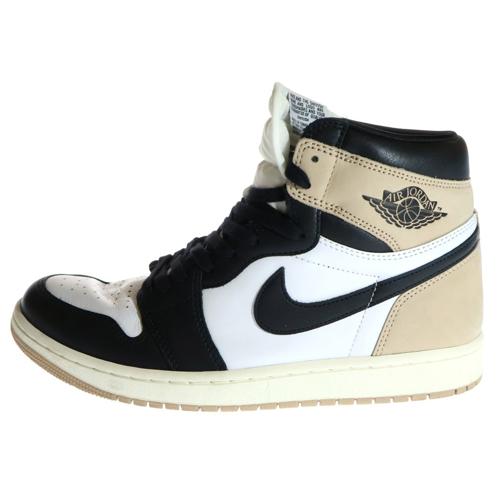 NIKE(ナイキ) WMNS AIR JORDAN 1 RETRO HIGH OG Latte ウィメンズ エアジョーダン1 ラテ ハイカットスニーカー ホワイト/ベージュ US11/28cm FD2596-021