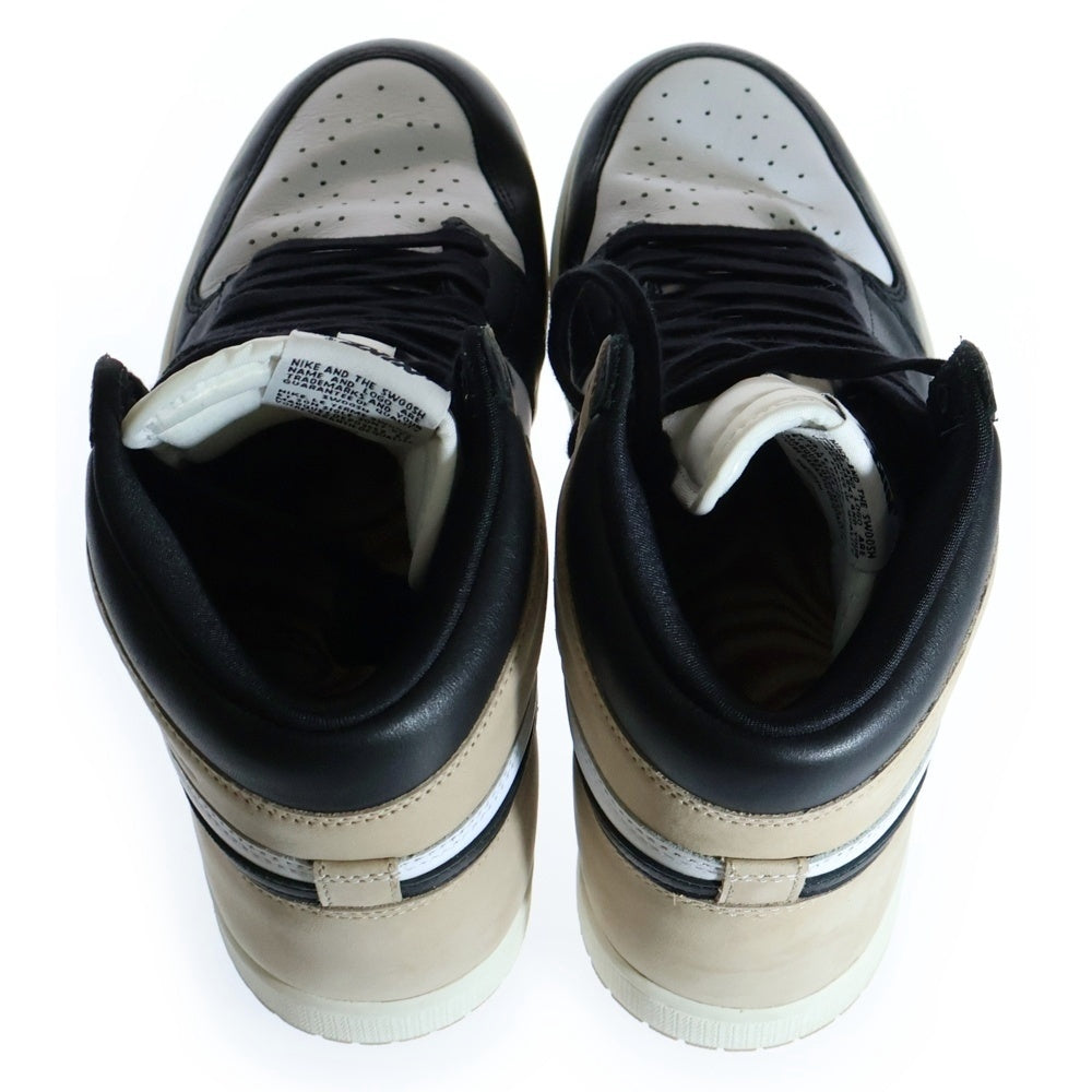 NIKE(ナイキ) WMNS AIR JORDAN 1 RETRO HIGH OG Latte ウィメンズ エアジョーダン1 ラテ ハイカットスニーカー ホワイト/ベージュ US11/28cm FD2596-021
