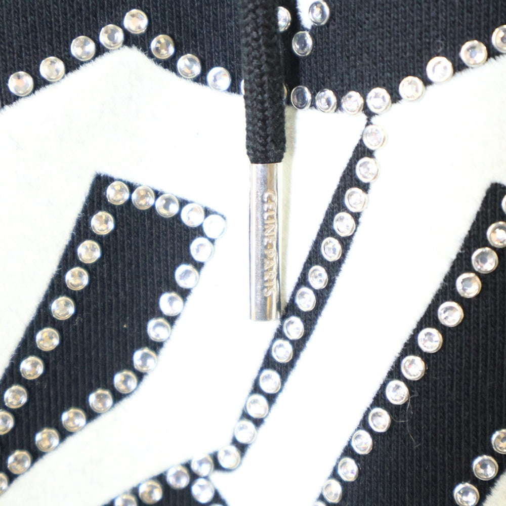 CELINE(セリーヌ) BOY DOLL ボーイドール ラインストーンプルオーバーパーカー ブラック 2Y976670Q