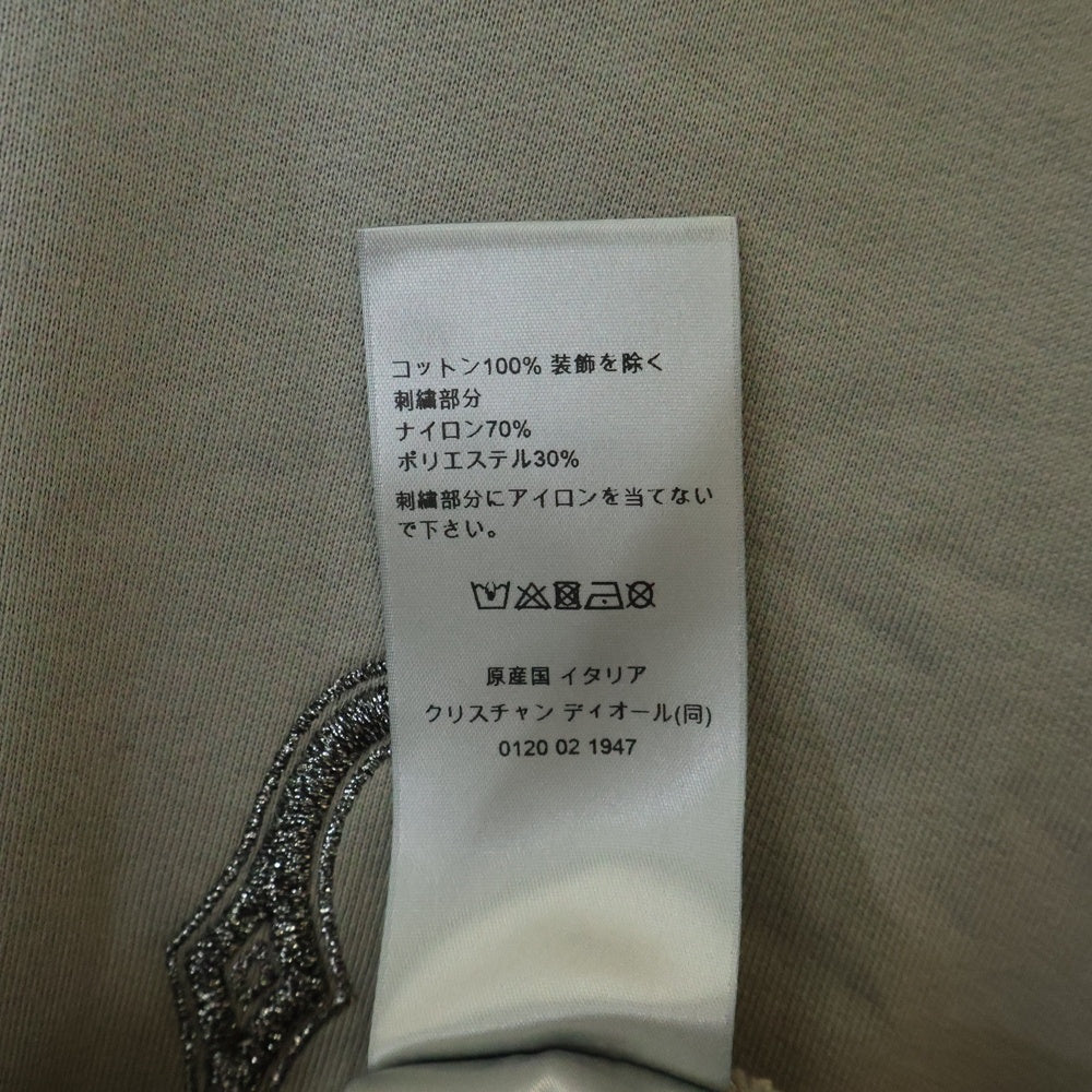 DIOR(ディオール) 23AW CDロゴ エンブロイダリー クルーネック 長袖 スウェット トレーナー グレー 343J699A0531