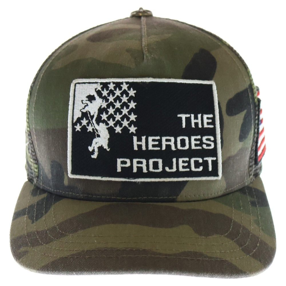 CHROME HEARTS(クロムハーツ) THE HEROES PROJECT CAMO TRUCKER CAP パッチ カモフラ トラッカーキャップ 帽子 カーキ